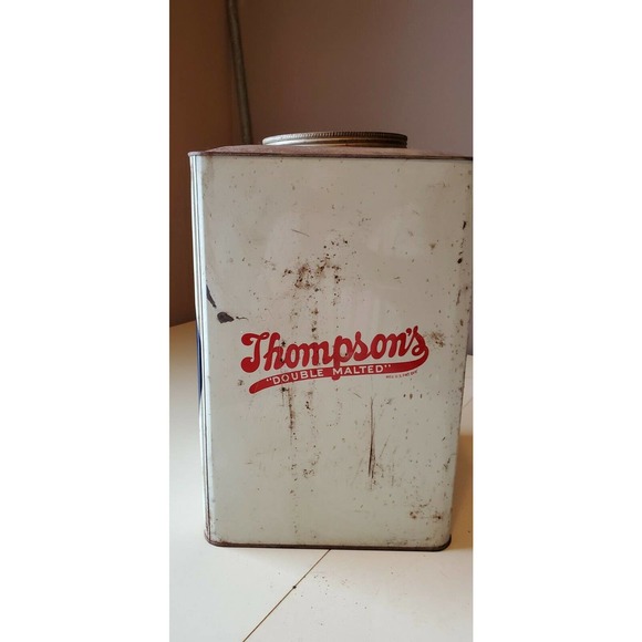 Vintage Thompson's Malted milk can - Picture 2 of 8